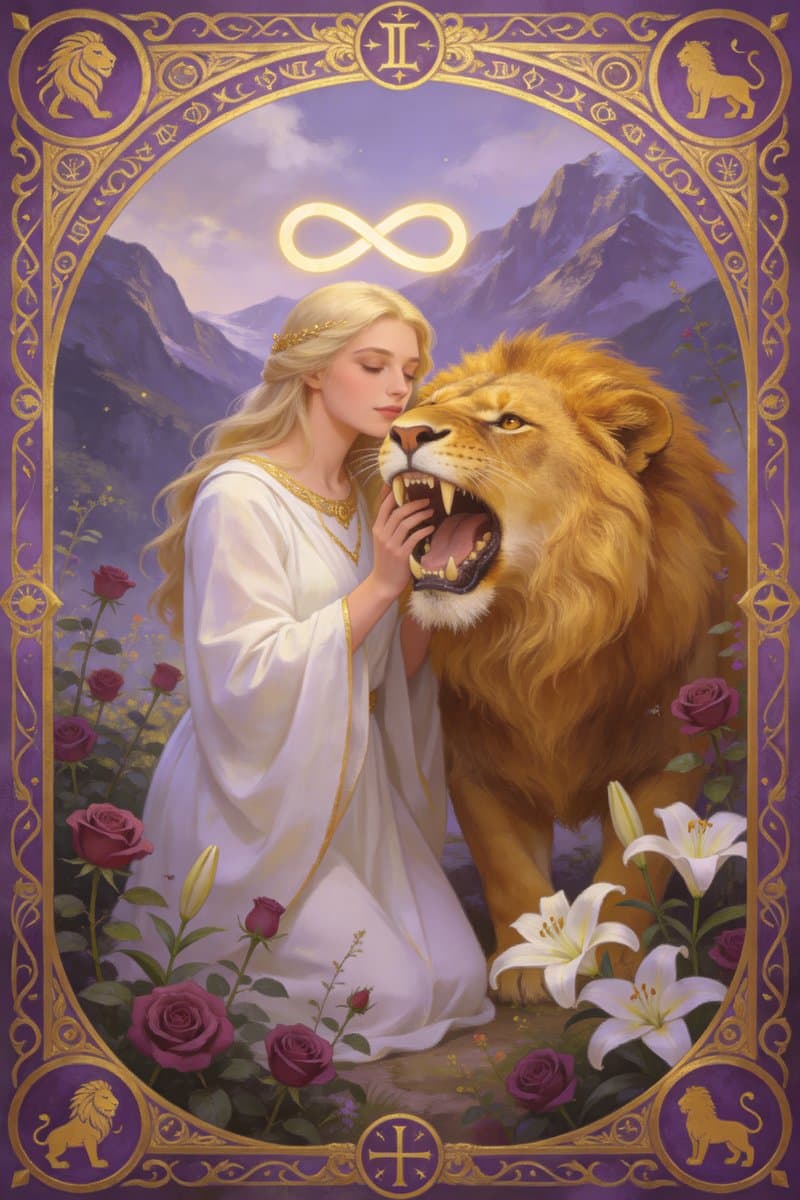 Strength tarot card