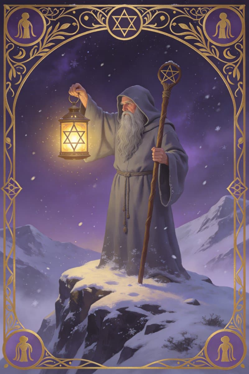The Hermit tarot card