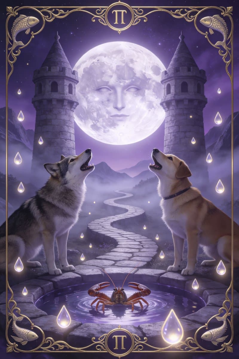 The Moon tarot card