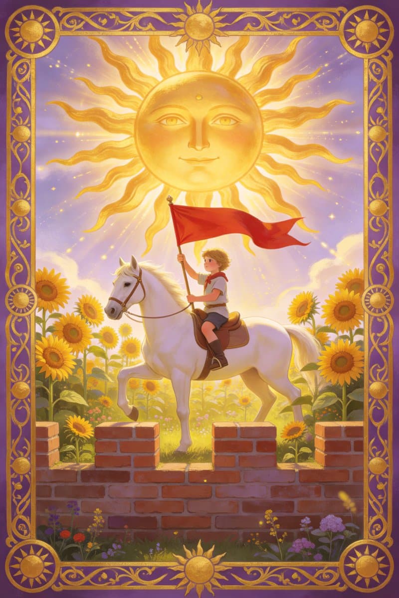The Sun tarot card